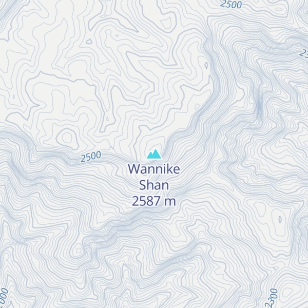 Map of Wannike Shan