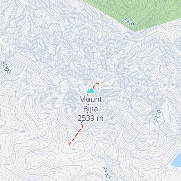 Map of Mount Bijia