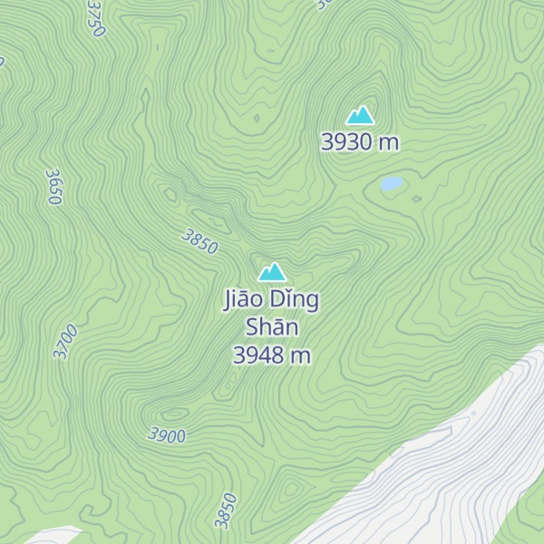 Map of Jiāo Dǐng Shān