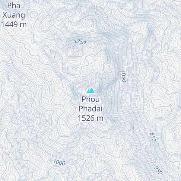 Map of Phou Phadai