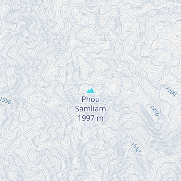 Map of Phou Samliam