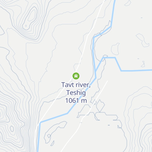Map of Tavt river, Teshig