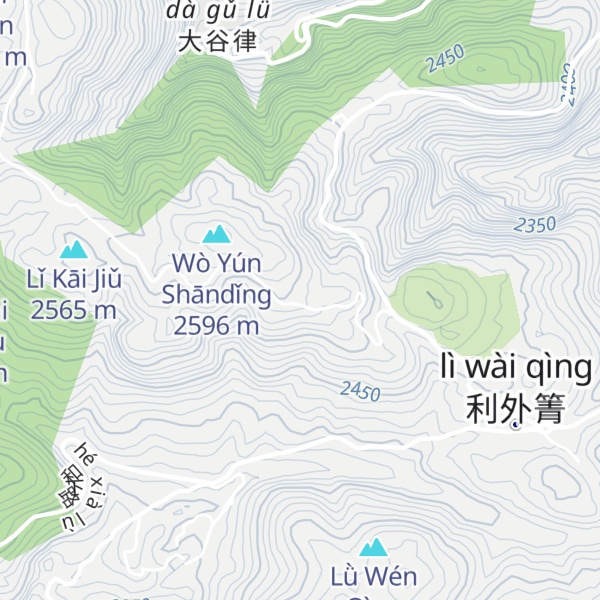 Map of Gǔ Lǜ Yā Kǒu