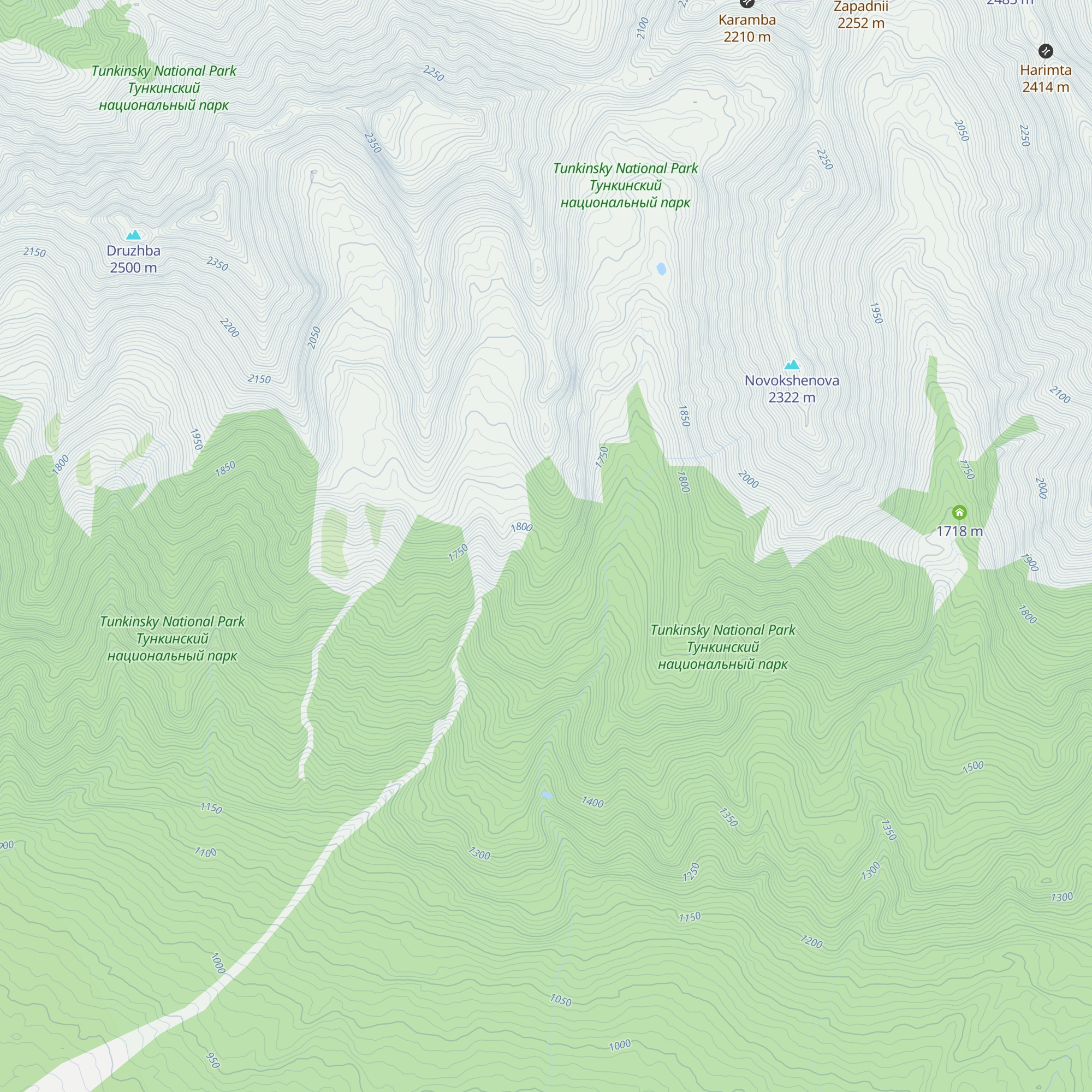 Bivak map