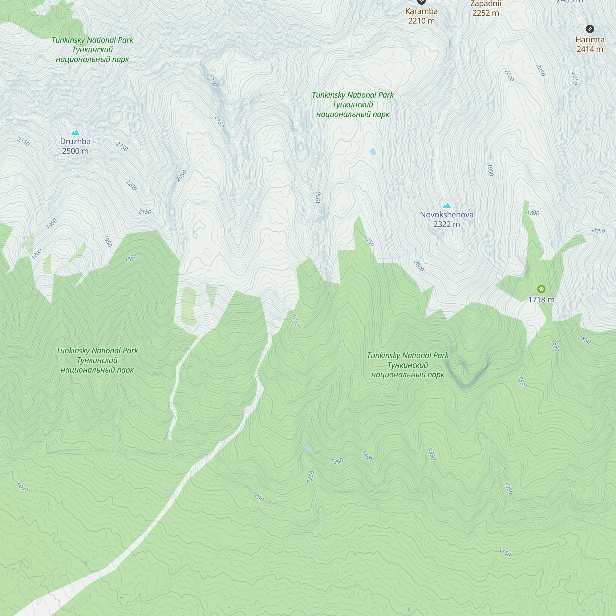 Bivak map