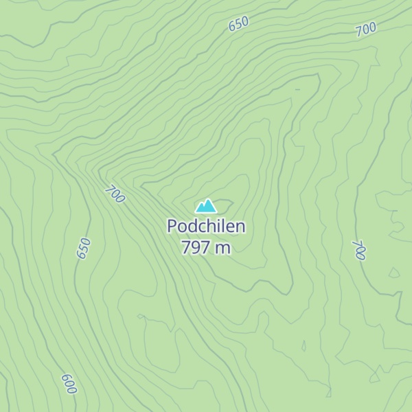 Map of Podchilen