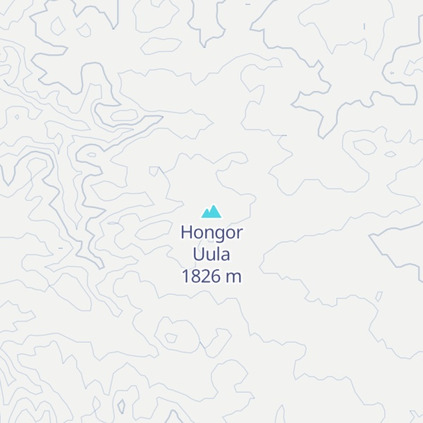 Map of Hongor Uula