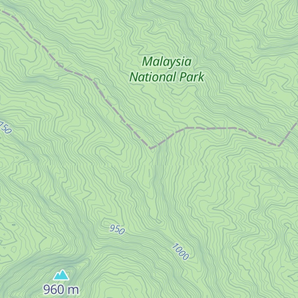 Map of Gunung Penumpu