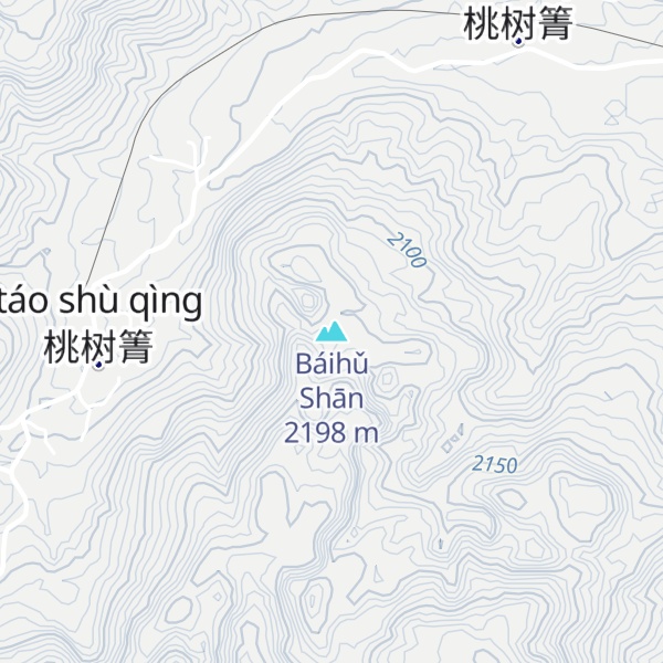 Map of Báihǔ Shān