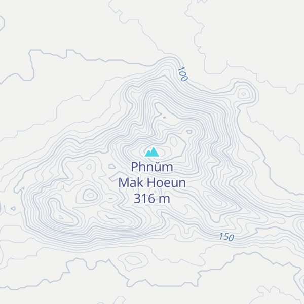 Map of Phnŭm Mak Hoeun