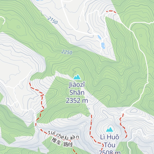 Map of Jiàozǐ Shān