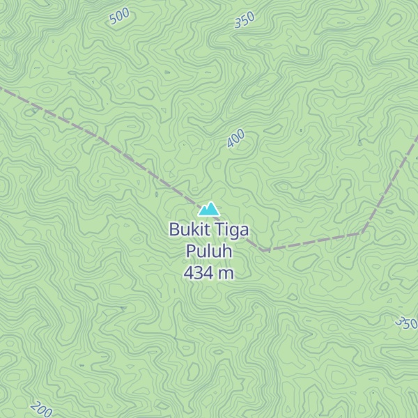 Map of Bukit Tiga Puluh