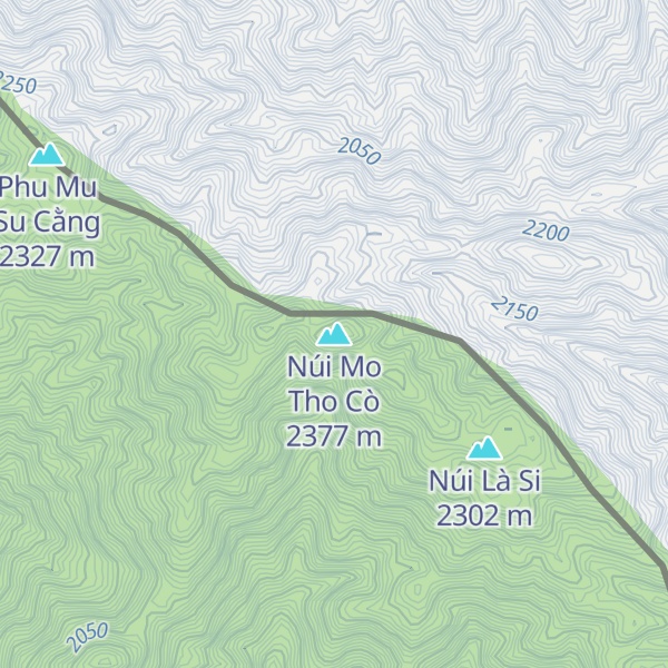 Map of Núi Mo Tho Cò