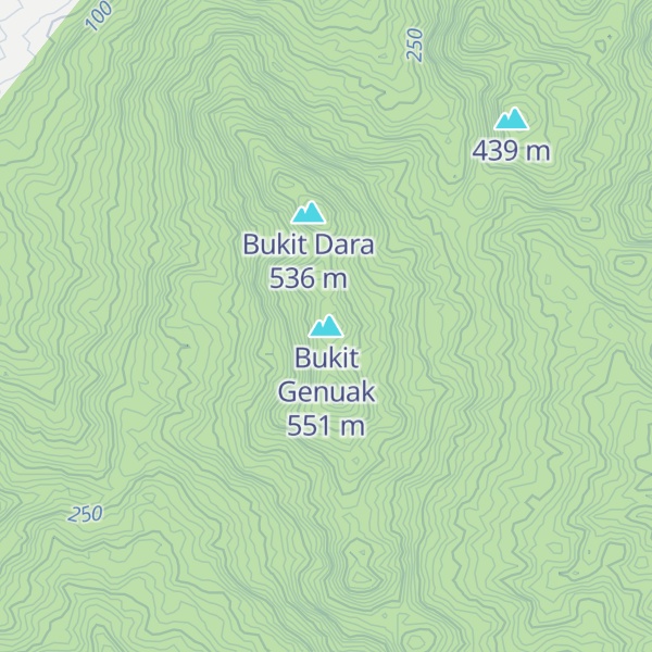 Map of Bukit Genuak