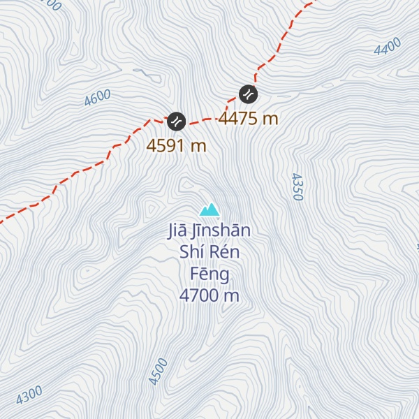 Map of Jiā Jīnshān Shí Rén Fēng