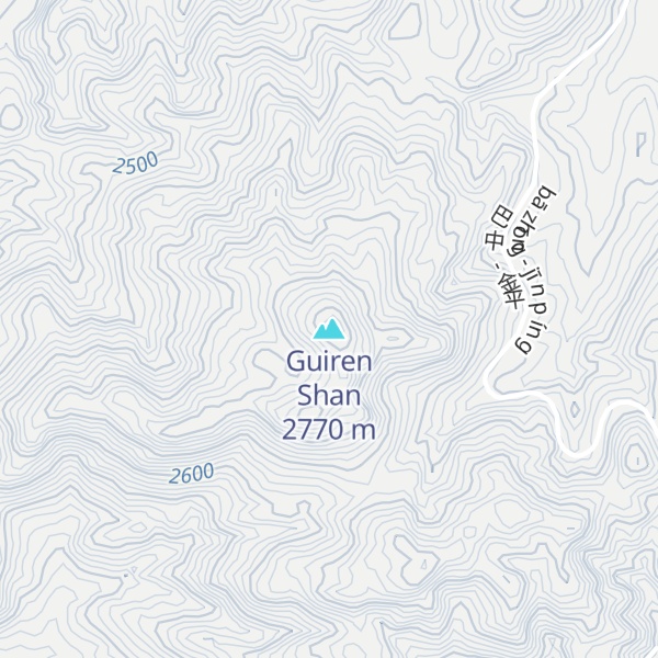 Map of Guiren Shan