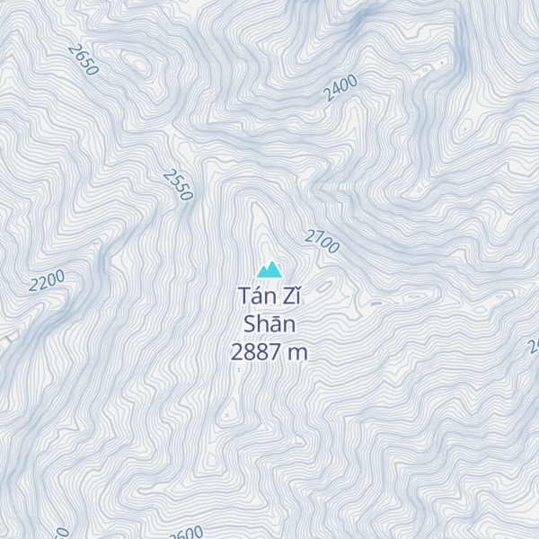 Map of Tán Zǐ Shān