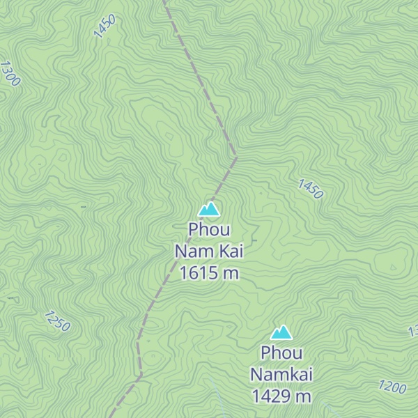 Map of Phou Nam Kai