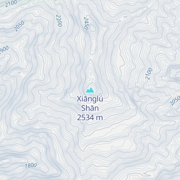 Map of Xiānglú Shān