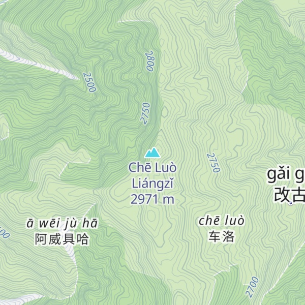 Map of Chē Luò Liángzǐ