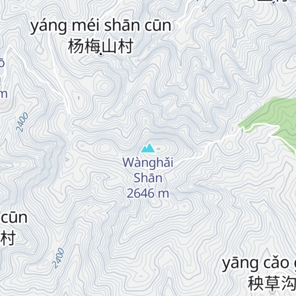 Map of Wànghǎi Shān
