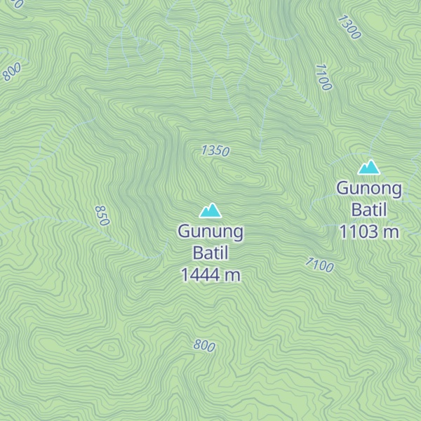 Map of Gunung Batil