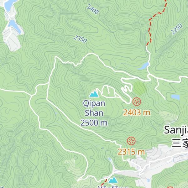 Map of Qipan Shan