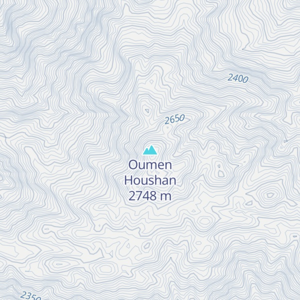Map of Oumen Houshan