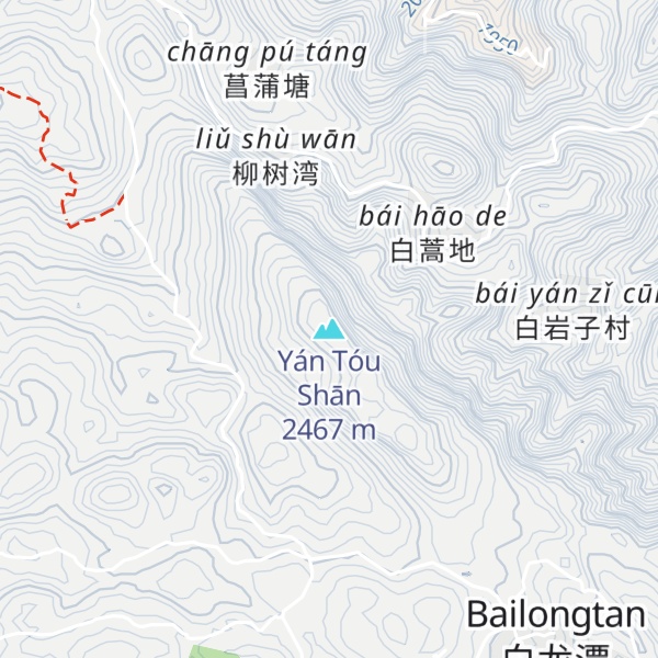 Map of Yán Tóu Shān