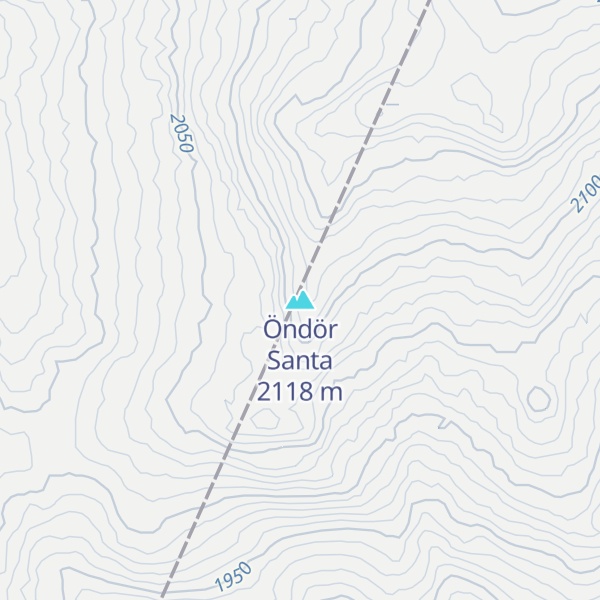 Map of Öndör Santa