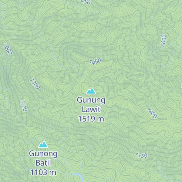 Map of Gunung Lawit