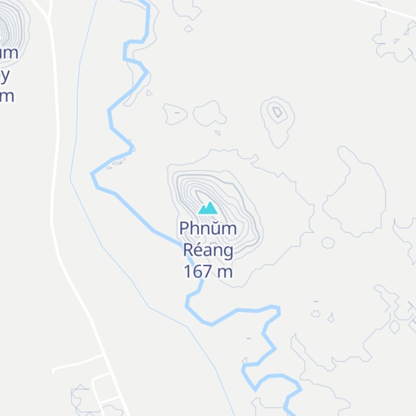 Map of Phnŭm Réang