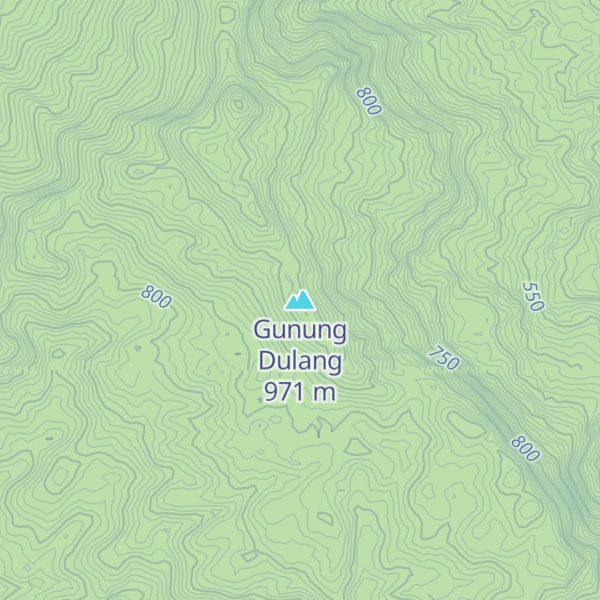 Map of Gunung Dulang