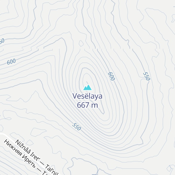 Map of Vesëlaya