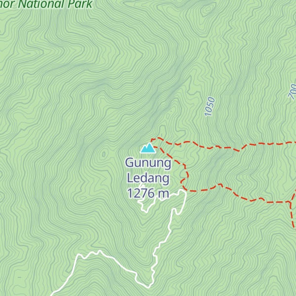 Map of Gunung Ledang