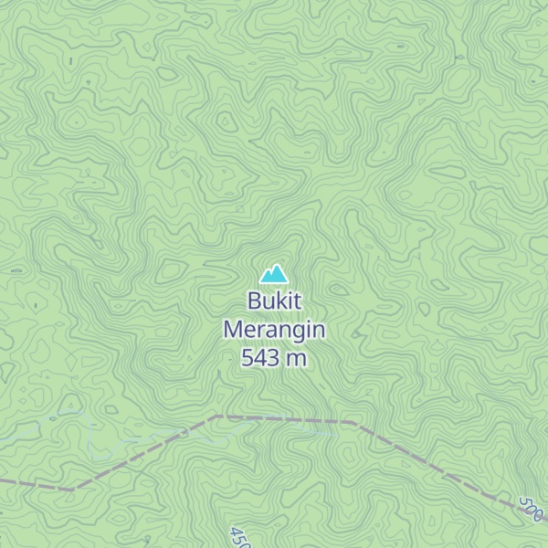 Map of Bukit Merangin