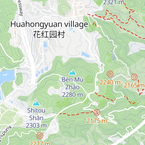 Map of Bèn Mù Zháo