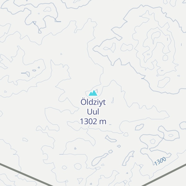 Map of Öldziyt Uul