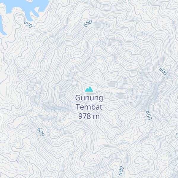 Map of Gunung Tembat