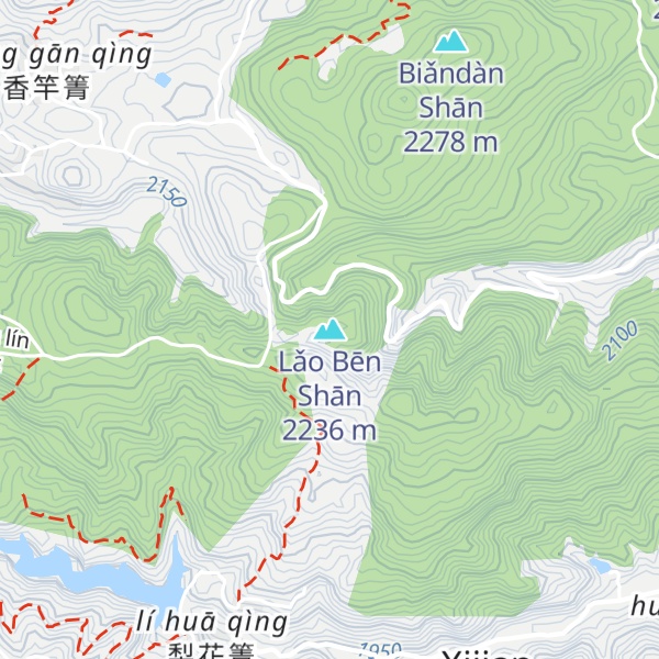 Map of Lǎo Bēn Shān