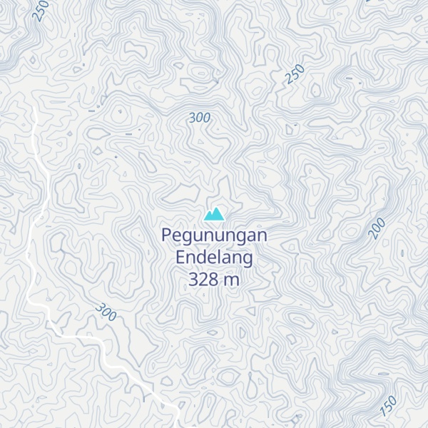 Map of Pegunungan Endelang