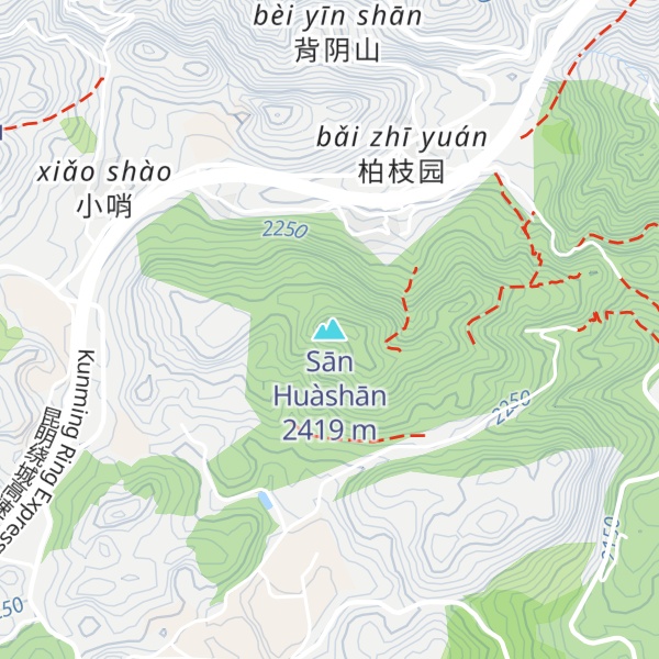 Map of Sān Huàshān