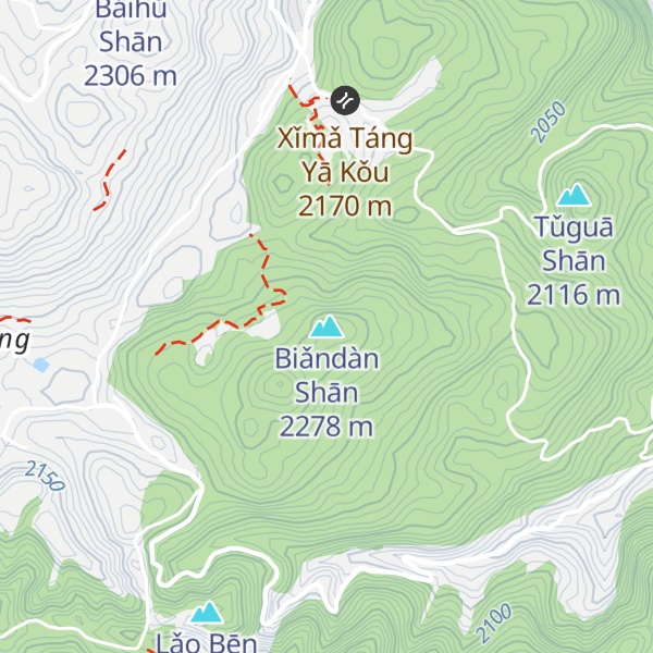 Map of Biǎndàn Shān