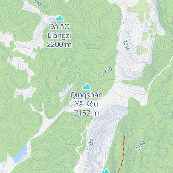 Map of Qīngshān Yā Kǒu