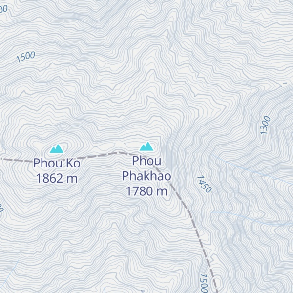 Map of Phou Phakhao