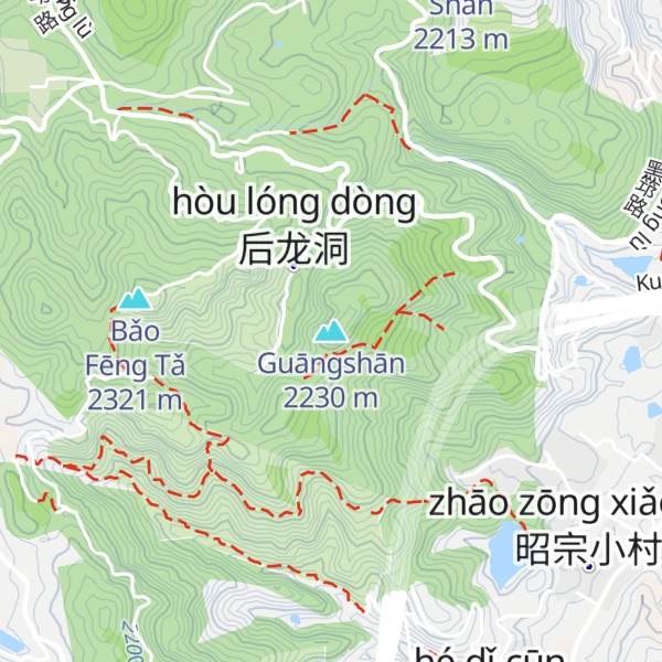 Map of Guāngshān