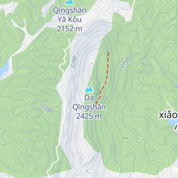 Map of Dà Qīngshān