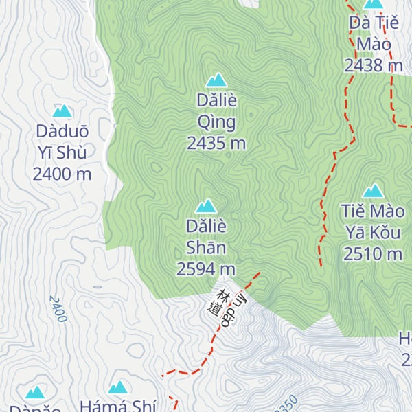 Map of Dǎliè Shān
