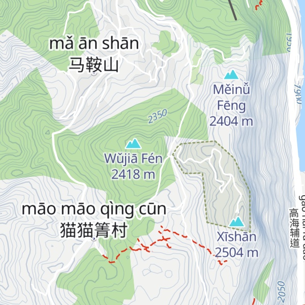 Map of Háng Tǎshān