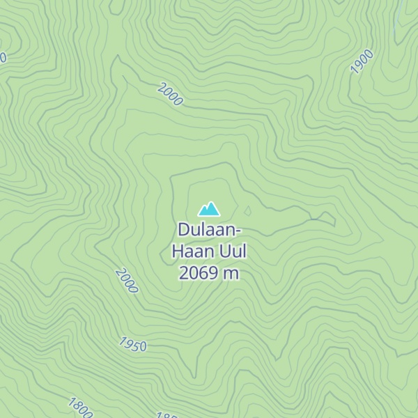 Map of Dulaan-Haan Uul